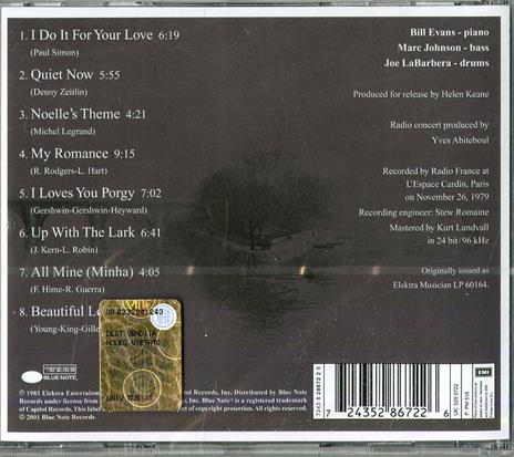 The Paris Concert Edition One - CD Audio di Bill Evans - 2