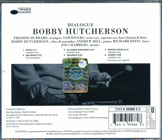 Dialogue (Rudy Van Gelder) - CD Audio di Bobby Hutcherson - 2