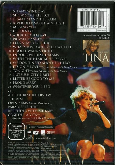 Tina Turner. All the Best. The Live Collection (DVD) - DVD di Tina Turner - 2