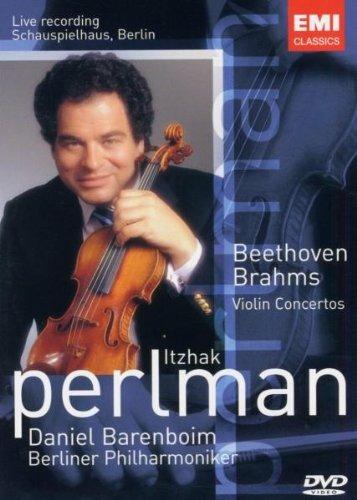 Itzhak Perlman. Brahms, Beethoven. Violin Concertos (DVD) - DVD di Ludwig van Beethoven,Johannes Brahms,Itzhak Perlman,Berliner Philharmoniker,Daniel Barenboim