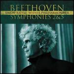 Sinfonie n.2, n.5 - CD Audio di Ludwig van Beethoven,Simon Rattle,Wiener Philharmoniker