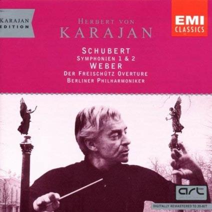Schubert - Weber - CD Audio di Franz Schubert,Carl Maria Von Weber,Herbert Von Karajan