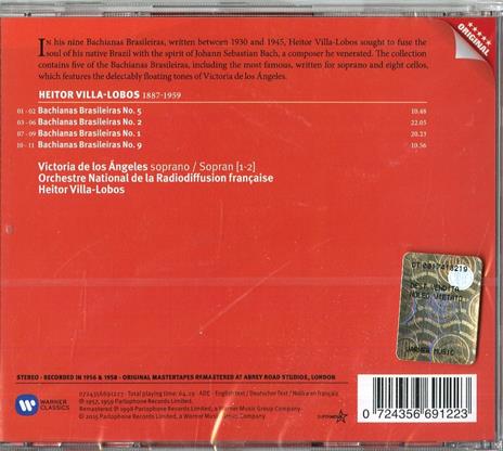Bachianas brasileiras n.1, n.2, n.5, n.9 (Serie Original) - CD Audio di Heitor Villa-Lobos,Victoria De Los Angeles - 2
