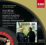 Concerti per violoncello - CD Audio di Antonin Dvorak,Camille Saint-Saëns,Carlo Maria Giulini,Mstislav Rostropovich,London Philharmonic Orchestra