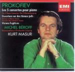 Concerti per pianoforte n.1, n.2, n.3, n.4, n.5 - Visioni fuggitive - CD Audio di Sergei Prokofiev,Kurt Masur,Gewandhaus Orchester Lipsia,Michel Beroff