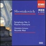 Sinfonia n.5 - CD Audio di Dmitri Shostakovich,Riccardo Muti,Philadelphia Orchestra