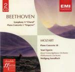 Sinfonia n.9 - Concerto per pianoforte n.5 / Concerto per pianoforte n.20 - CD Audio di Ludwig van Beethoven,Wolfgang Amadeus Mozart,Wolfgang Sawallisch