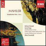 Sinfonie n.3, n.4 - CD Audio di Gustav Mahler,London Philharmonic Orchestra,Lucia Popp,Klaus Tennstedt