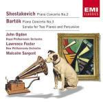 Concerto per pianoforte n.2 / Concerto per pianoforte n.3 - Sonata per due pianoforti - CD Audio di Dmitri Shostakovich,Bela Bartok,Royal Philharmonic Orchestra,New Philharmonia Orchestra,Lawrence Foster,Malcolm Sargent,John Ogdon