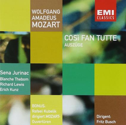 Così Fan Tutte - CD Audio di Wolfgang Amadeus Mozart