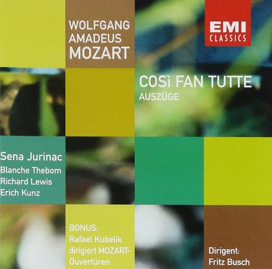 Così Fan Tutte - CD Audio di Wolfgang Amadeus Mozart