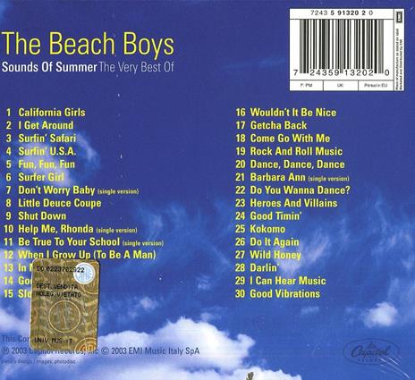Sounds of Summer: The Very Best of - CD Audio di Beach Boys - 2