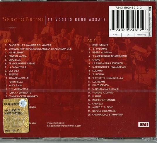 Te voglio bene assaie: La voce di Napoli - CD Audio di Sergio Bruni - 2