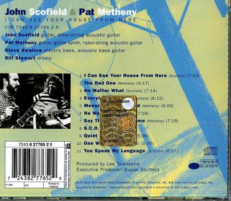 I Can See Your House - CD Audio di John Scofield - 2