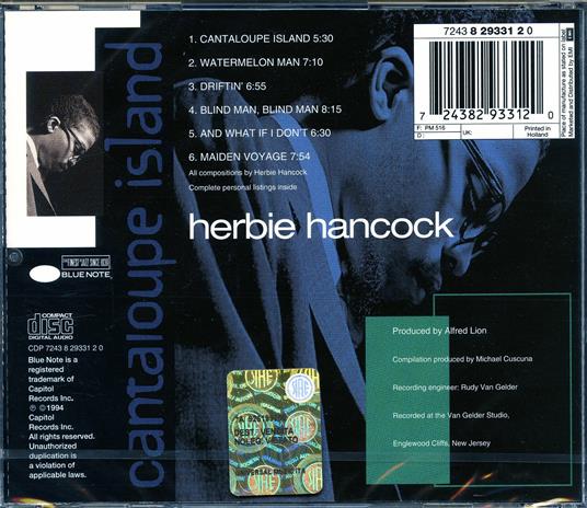 Cantaloupe Island - CD Audio di Herbie Hancock - 2