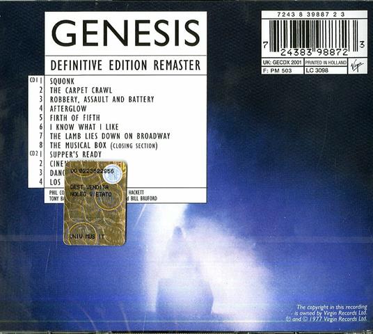 Seconds Out - CD Audio di Genesis - 2