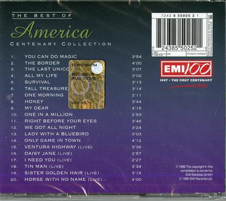 The Best of America - CD Audio di America - 2