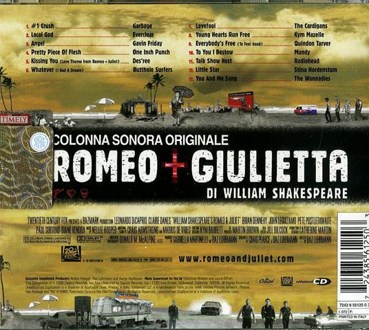 Romeo e Giulietta (Romeo & Juliet) (Colonna sonora) - CD Audio - 2