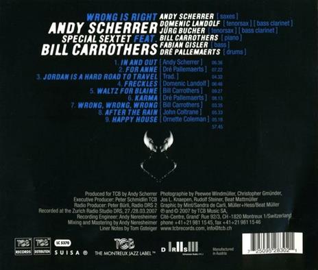 Wrong Is Right - CD Audio di Andy Scherrer - 2