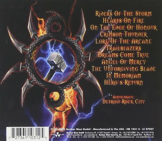 Crimson Thunder - CD Audio di Hammerfall - 2