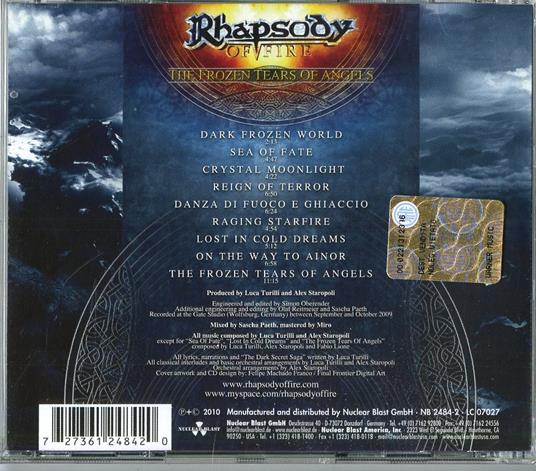 The Frozen Tears of Angels - CD Audio di Rhapsody of Fire - 2