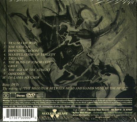 The Mediator Between the Head and Hands Must Be the Heart - CD Audio di Sepultura - 2
