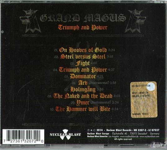 Triumph and Power - CD Audio di Grand Magus - 2