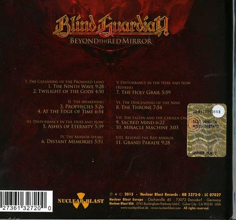 Beyond the Red Mirror (Limited Edition Digibook) - CD Audio di Blind Guardian - 2