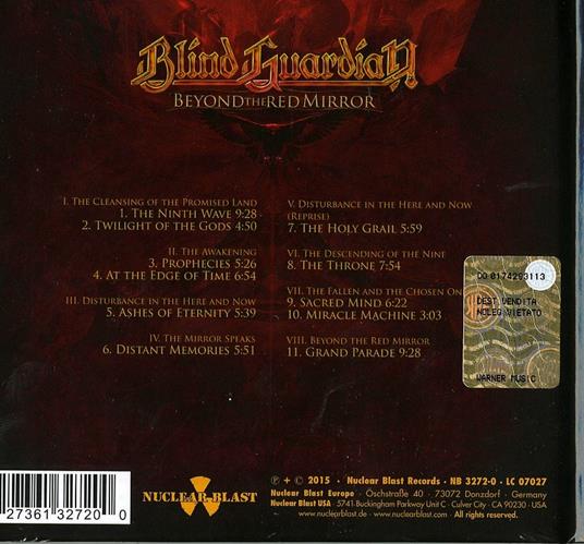 Beyond the Red Mirror (Limited Edition Digibook) - CD Audio di Blind Guardian - 2