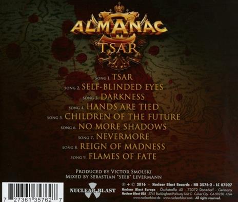 Tsar - CD Audio di Almanac - 2