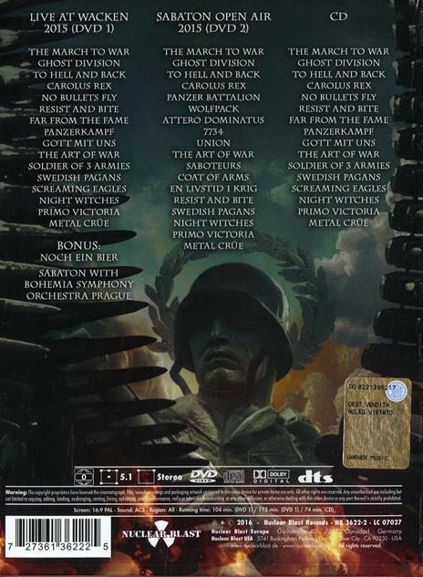 Heroes on Tour - CD Audio + DVD di Sabaton - 2