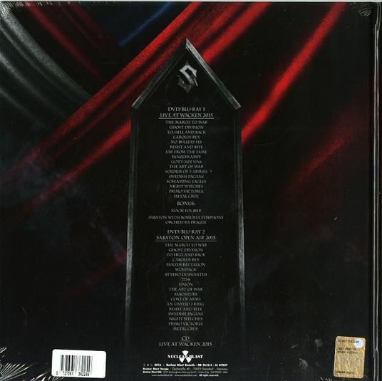 Heroes on Tour - CD Audio + DVD + Blu-ray di Sabaton - 2