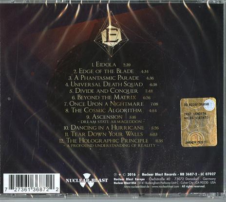 The Holographic Principle - CD Audio di Epica - 2