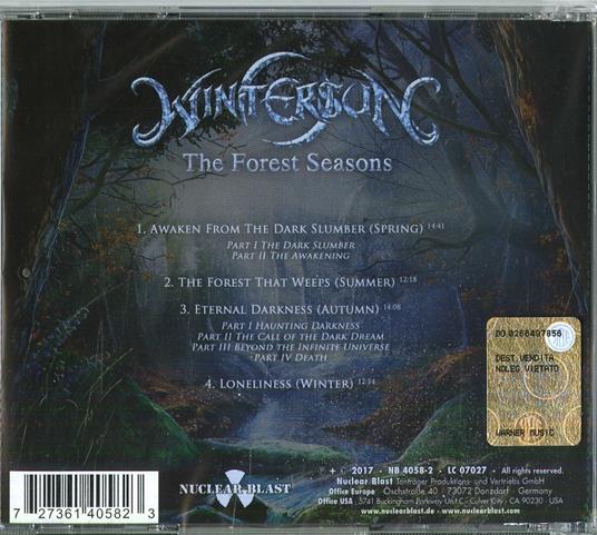 The Forest Seasons - CD Audio di Wintersun - 2