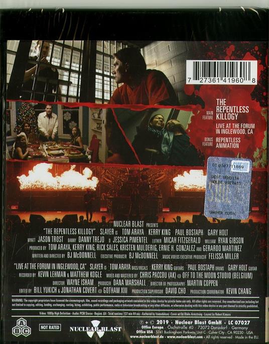 The Repentless Killogy (Blu-ray) - Blu-ray di Slayer - 2