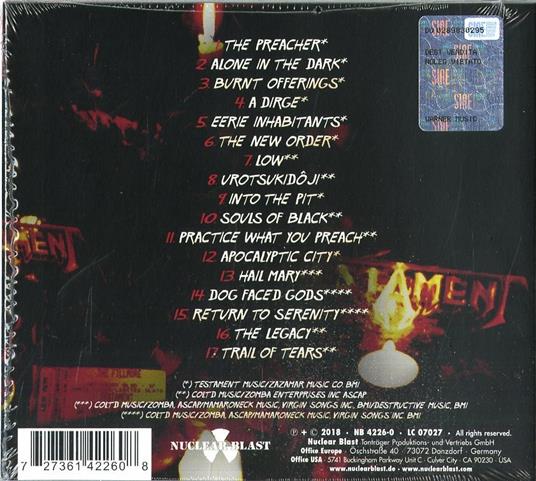 Live at the Fillmore (Digipack) - CD Audio di Testament - 2