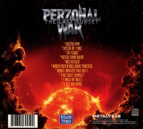 The Last Sunset - CD Audio di Perzonal War - 2