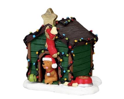 Lemax Cuccia Del Cane Illuminata - Decorated Light Doghouse Cod 02808 Village