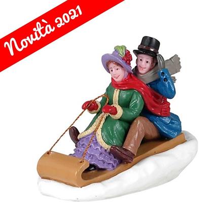 Lemax Andando In Slittino - Victorian Toboggan Ride Cod 12033