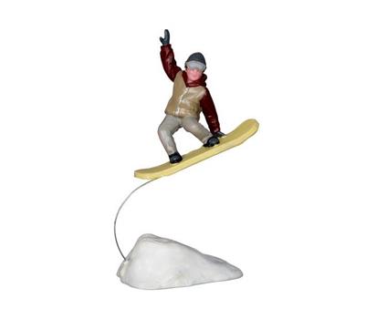 Lemax Snowboarder Trickster Cod 22048 Village Presepe