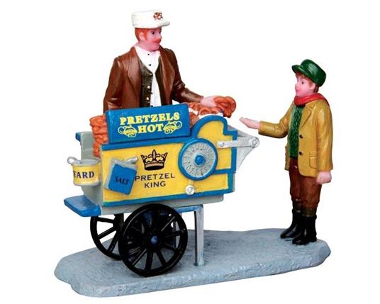 Lemax Venditore Di Pretzel - Pretzel King Pretzel Cart Cod 42238