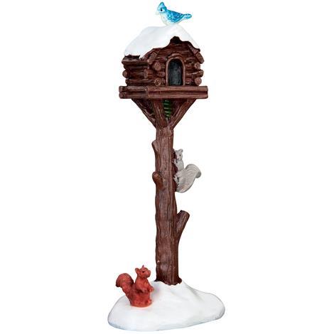 Lemax Mangiatoia Per Uccelli - Rustic Birdhouse Raid Cod 64086 Village Presepe - 2