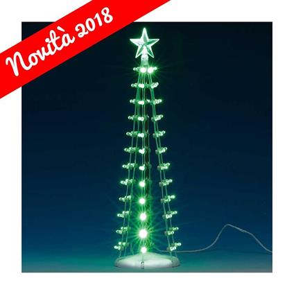 Lemax Albero Di Natale Verde. Lighted Silhouette Tree Green 84399