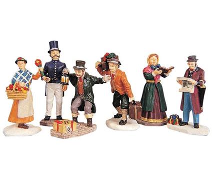 Lemax Figure Cittadine - Townsfolk Figurines Set Da 6 Cod 92355