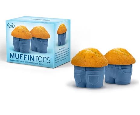 Fred Set 2 Stampo Per Muffin Jeans 7.5x6x4.5 Cm Accessori Cake Design