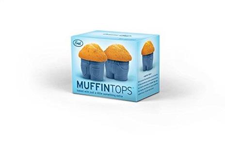 Fred Set 2 Stampo Per Muffin Jeans 7.5x6x4.5 Cm Accessori Cake Design - 2