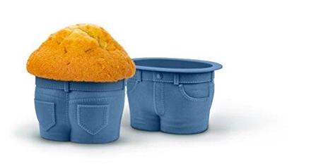 Fred Set 2 Stampo Per Muffin Jeans 7.5x6x4.5 Cm Accessori Cake Design - 4
