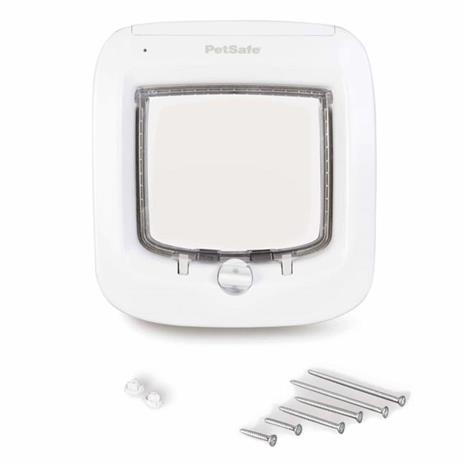 PetSafe Porta Basculante per Gatto con Microchip Bianco PPA19-16145