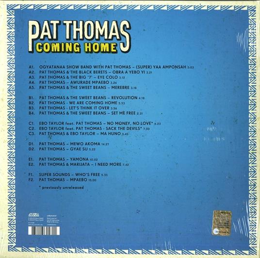 Coming Home - Vinile LP di Pat Thomas - 2