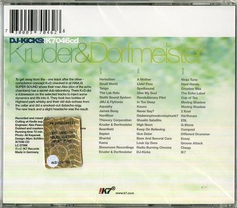 DJ Kicks - CD Audio di Kruder & Dorfmeister - 2